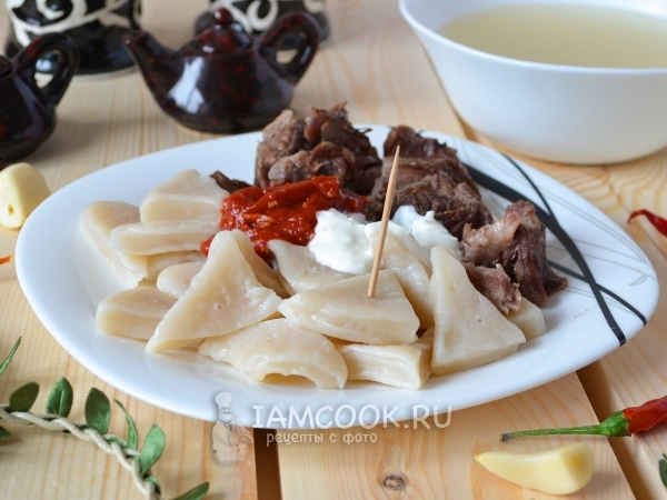 Аварский хинкал с бараниной